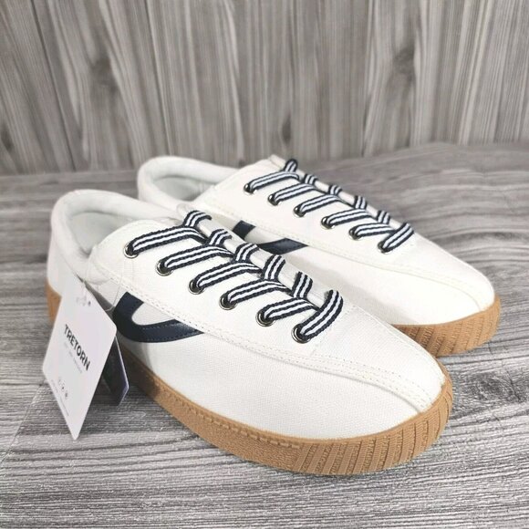 TRETORN Nyliteplus Canvas Sneakers Lace-up Casual Tennis Shoes - Women's Size 7 - Picture 7 of 16